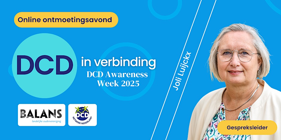Online ontmoetingsavond 'DCD in verbinding'